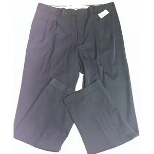 Brooks Brothers Madison Black Wool Pleated Men’s Dress Pants 40X34 NWT